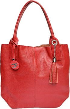 Carla Ferreri Ženska usnjena torbica CF1619 Rosso