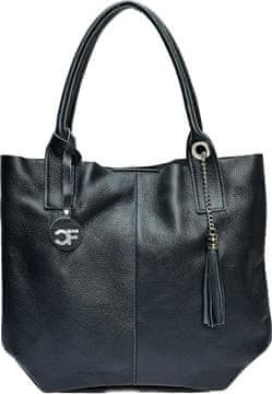 Carla Ferreri Ženska usnjena torbica CF1619 Blu