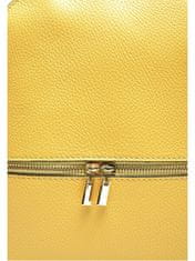 Carla Ferreri Ženski usnjeni nahrbtnik CF1778 Giallo