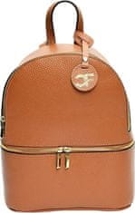 Carla Ferreri Ženski usnjeni nahrbtnik CF1778 Cognac