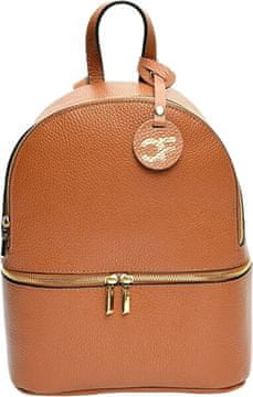 Carla Ferreri Ženski usnjeni nahrbtnik CF1778 Cognac