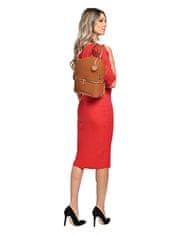 Carla Ferreri Ženski usnjeni nahrbtnik CF1778 Cognac