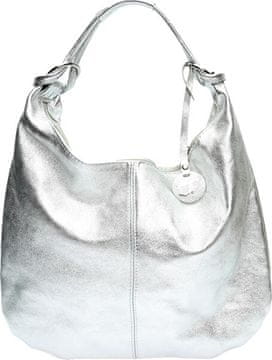 Carla Ferreri Ženska usnjena torbica CF8159 Argento