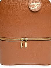 Carla Ferreri Ženski usnjeni nahrbtnik CF1778 Cognac