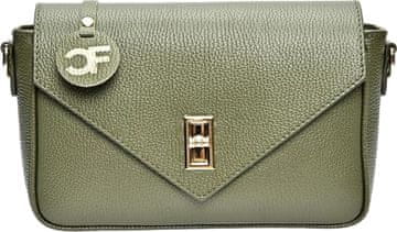 Carla Ferreri Ženske usnjene crossbody torbice CF1948T Verde Militare