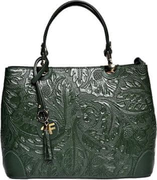 Carla Ferreri Ženska usnjena torbica CF3127 Verde