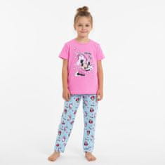 Disney DISNEY Minnie Mouse SET 2 kosov - bombažna pižama za deklice z dolgimi hlačami OEKO-TEX 134