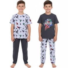 sarcia.eu Justice League Pijama za fante z dolgimi hlačami, Batman Superman Flash, KOMPLET 2 KOSOV 128