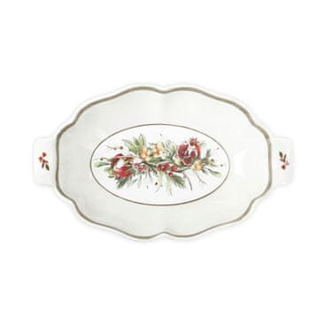 Brandani Skleda z ročajem Carol 24,5x15,5h5cm / ovalna / porcelan