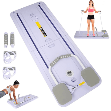 shumee PILATES DESKA ZA VADBO REFORMER PILATES PODLOGA TRAKOVI ZA UPOR ČASOVNIK [REFORMER2]