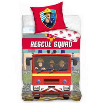 Fireman Sam Posteljnina Gasilec Samo - Rescue Squad