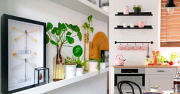 shumee BD ART polica za slike 50 cm črna (P)