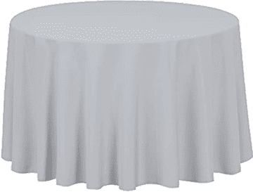 shumee SVETLO SIVA prt OKROGLA miza 320 cm poročna banket
