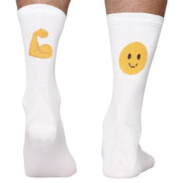 shumee Kolesarske nogavice, kolo, Todo Cycling Pro Emoji, cestne, športne, termoaktivne bele 35-38