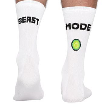 shumee Todo Cycling Pro cestne kolesarske nogavice, model BEAST MODE, termoaktivne, zračne, bele 43-46