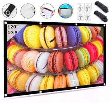 shumee Zložljivo projekcijsko platno Zenwire 120 palcev