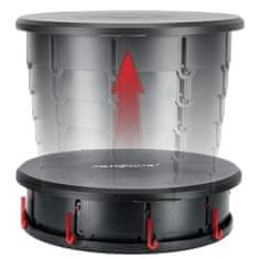 shumee Prenosno zložljivo stranišče, 2-v-1, s košem za smeti