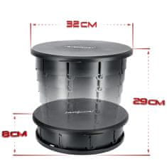 shumee Prenosno zložljivo stranišče, 2-v-1, s košem za smeti