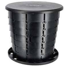 shumee Prenosno zložljivo stranišče, 2-v-1, s košem za smeti