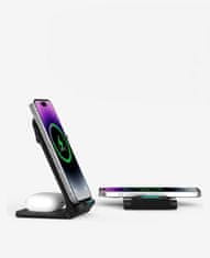 shumee Zložljiv polnilec 3 v 1 za TWS Apple Watch A11B