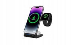 shumee Zložljiv polnilec 3 v 1 za TWS Apple Watch A11B