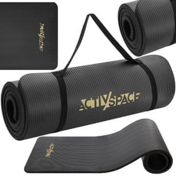 shumee Debela podloga za vadbo NBR 1,5 cm - črna