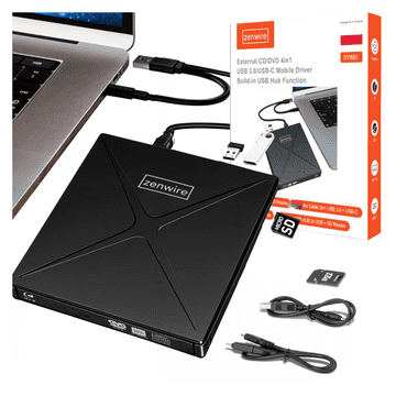 shumee Zenwire 4-v-1 SY885 zunanji CD DVD pogon