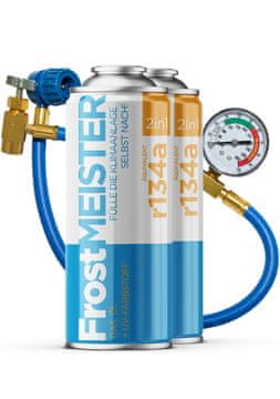 shumee FROSTMEISTER 2v1 400ml - 2x pločevinki R134a + cev | KOMPLET ZA SAMOPOMOČ ZA KLIMATSKO NAPRAVO