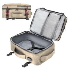 shumee Potovalni nahrbtnik 40x20x25 za letalo, lahka ročna prtljaga - bež