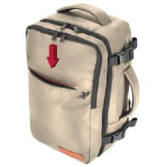 shumee Potovalni nahrbtnik 40x20x25 za letalo, lahka ročna prtljaga - bež