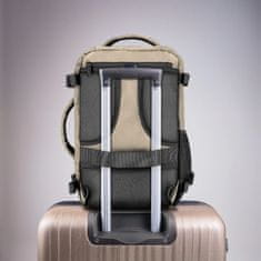 shumee Potovalni nahrbtnik 40x20x25 za letalo, lahka ročna prtljaga - bež
