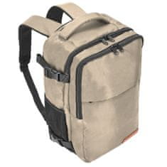 shumee Potovalni nahrbtnik 40x20x25 za letalo, lahka ročna prtljaga - bež