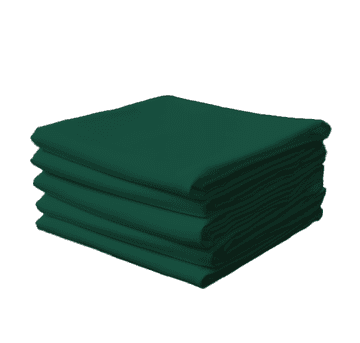 shumee Prtički iz blaga, steklenično zeleni, 10 kosov 40x40 cm