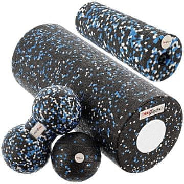 shumee 5-v-1 Crossfit masažni set, EPP valjček - moder