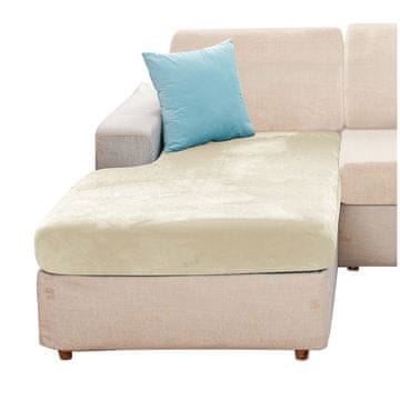 shumee Prevleka za posteljo, kavč, kotni kavč CHAMBERS, žamet, krem