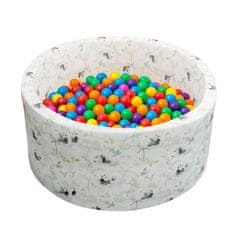 Aga Suhi bazen 90x40 cm z žogicami Panda