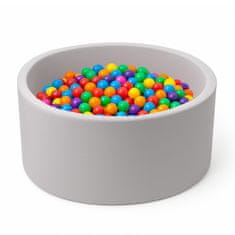 Aga Suhi bazen 90x40 cm z žogicami Sivi