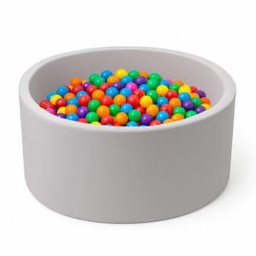 Aga Suhi bazen 90x40 cm z žogicami Sivi