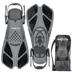 shumee Nastavljive potapljaške plavuti 43/47 - sive/črne