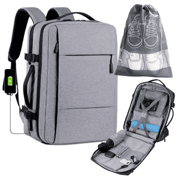 shumee Nahrbtnik Ročna prtljaga za letalo 45x30x20 Wizzair Ryanair USB torba za čevlje [PLECAK101]