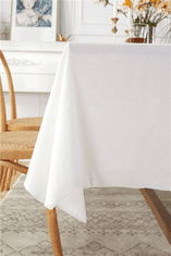 shumee BEL BOMBAŽNI prt za mizo 140x140 cm