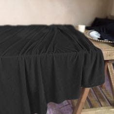 shumee MAT ŽAMET črn prt za mizo 230x230 cm