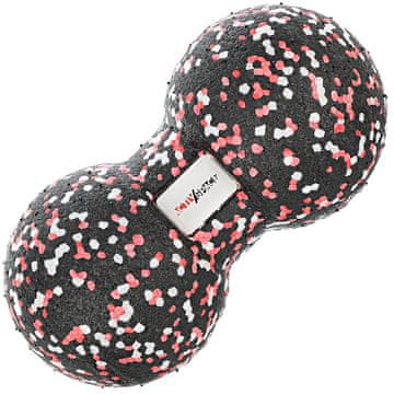 shumee Dvojna epp masažna žoga 8x16 cm - douball Red