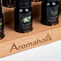 shumee Darilni set naravnih eteričnih olj z lesenim stojalom - Premium