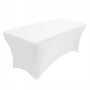 shumee PREVLEKA ZA PRT ZA CATERING BANKETNO MIZO BEL 180x76cm ELASTIČNA [25C]