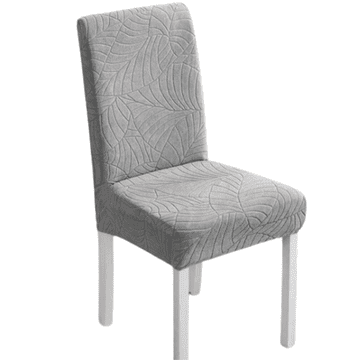 shumee SVETLO SIVA ŽAMETNA PREVLEKA ZA STOL Z VZORCEM ŽAKARD, ELASTIČNA [21ZD]