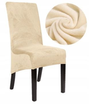 shumee PREVLEKA ZA NAGONSKI STOL XXL KREMNA ŽAMETNA