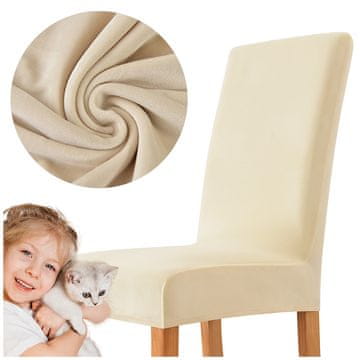 shumee PREVLEKA ZA STOLA DEBEL BEŽ ŽAMET