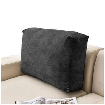 shumee Prevleka za BLAZINO ZA NASLONJALO kavča, KOTNI KAVČ, žamet, črna