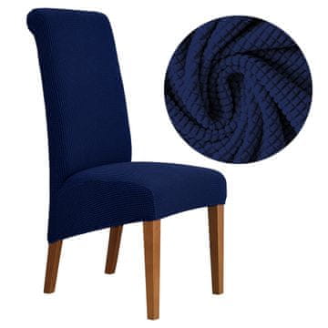 shumee PREVLEKA za NAGREBANI stol XXL temno modra žakard